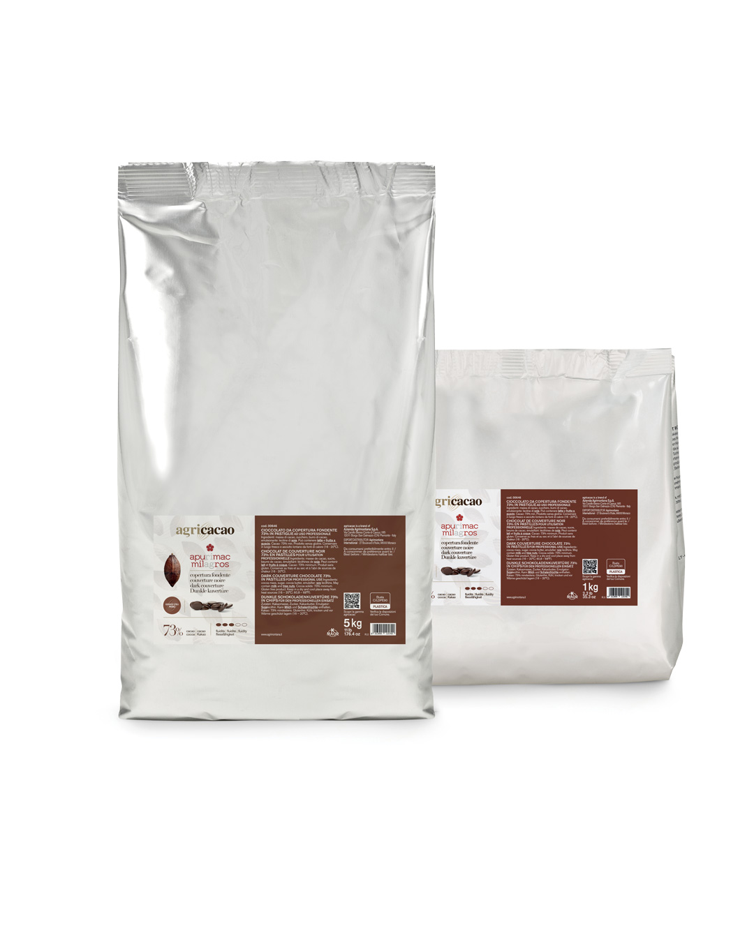 Agricacao Sacchi Alluminato Apurimac 73% Copertura Fondente