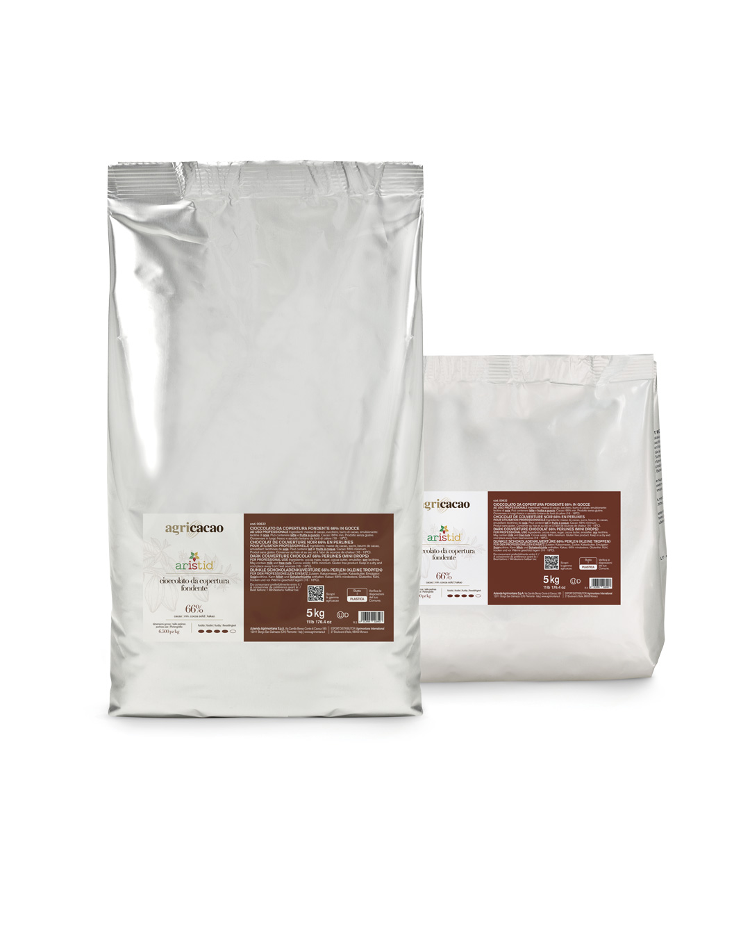 Agricacao Sacchi Alluminato Aristid 66% Copertura Fondente
