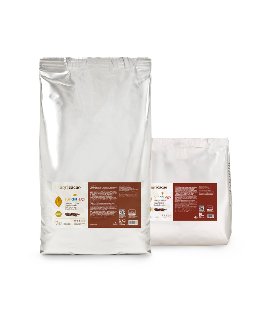 Agricacao Sacchi Alluminato SurDelLago 100% Copertura Fondente